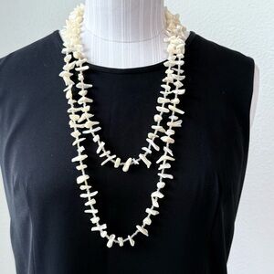 Vintage Mother of Pearl 54” Long Single Strand Woman’s Necklace Opera Length